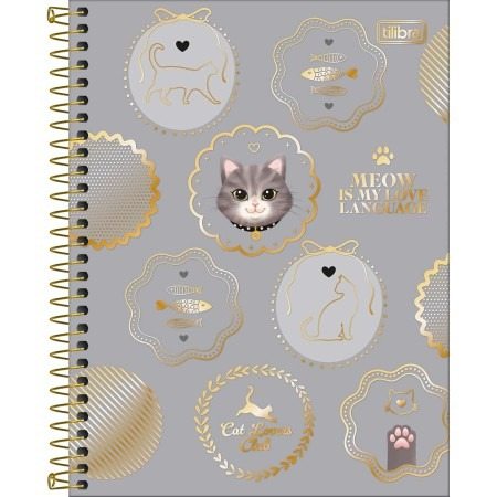 CADERNO 1X1 C.D. PURRFECT CATS COLEGIAL